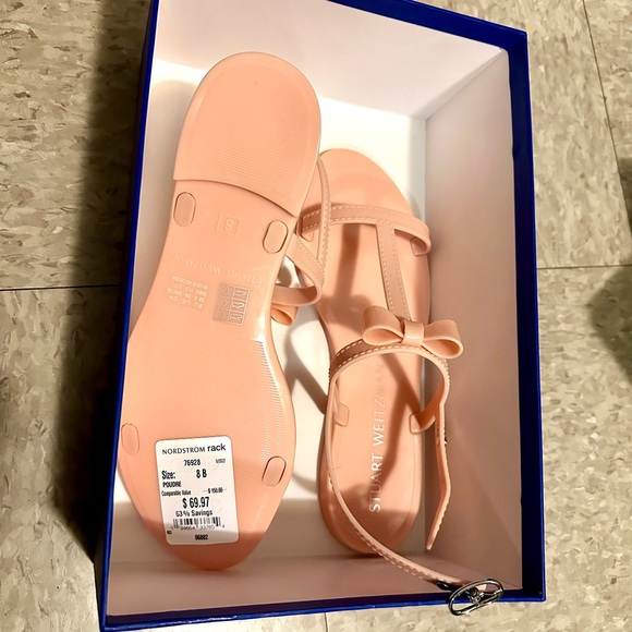 Stuart Weitzman Mellie Bow Jelly Sandal - Picture 3 of 7